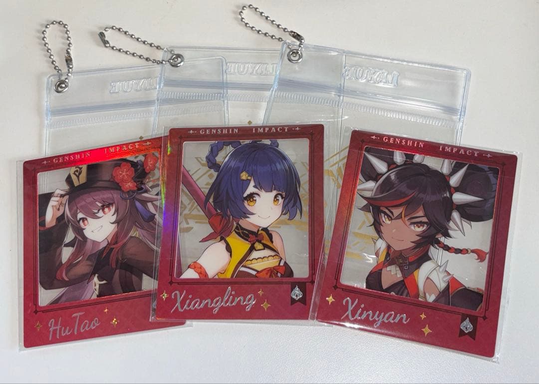 原神 韓国 カフェ ポラロイドポーチ 公式正規品 香菱 胡桃 辛炎 - メルカリ