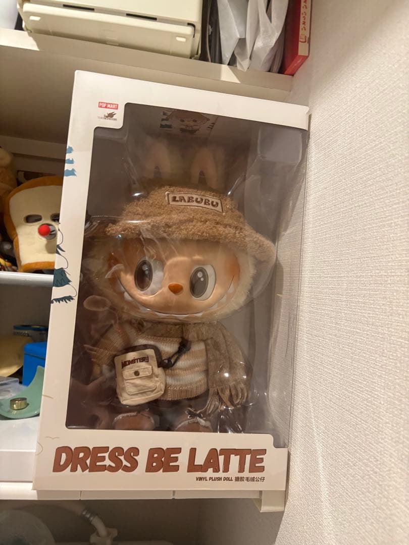 LABUBU ラブブぬいぐるみラテlatte popmart POP MART（ポップマート） 【正規品・即発送】 THE MONSTERS コカ