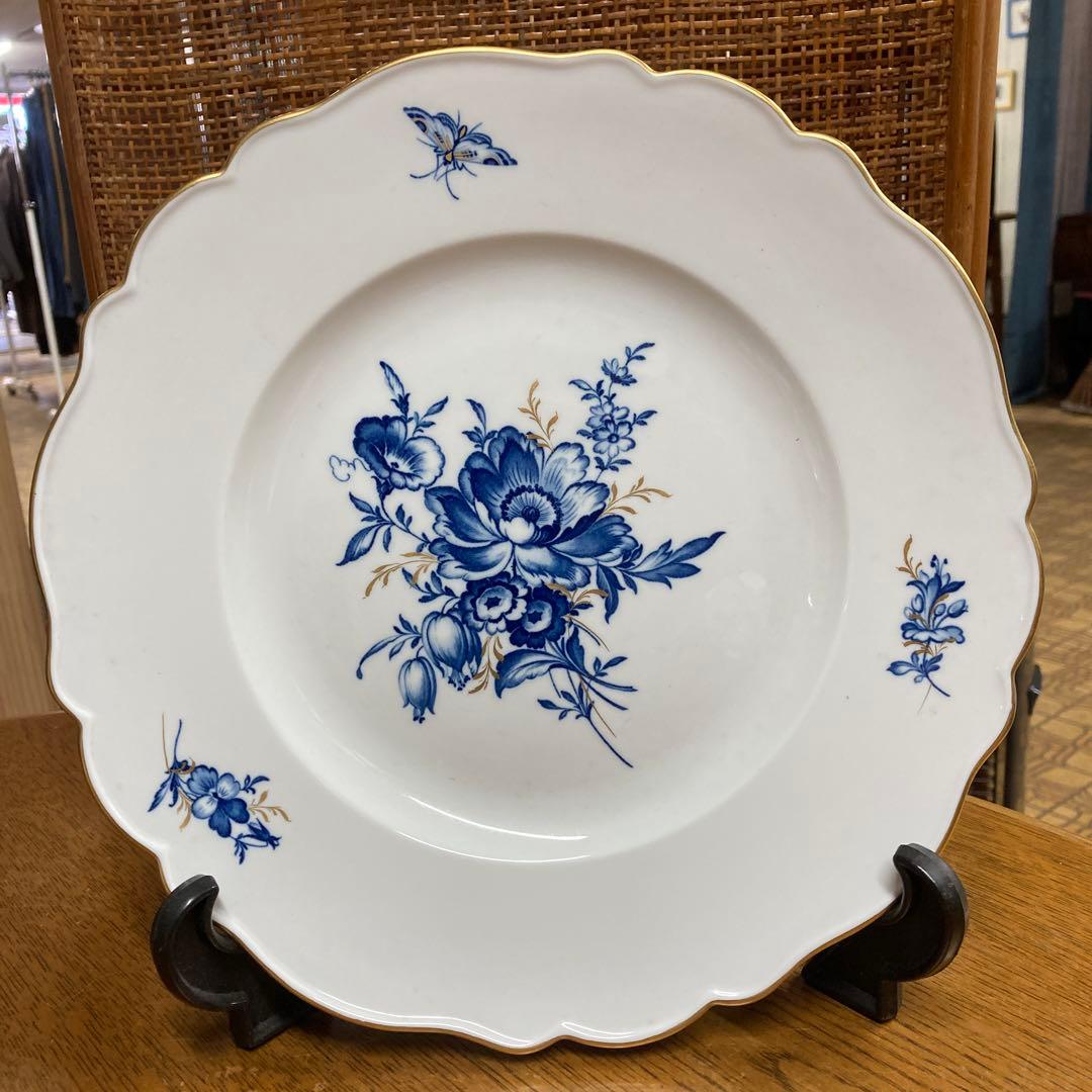 マイセン青い花柄の陶磁器皿 ユーロクラシクス｜マイセン 青い花