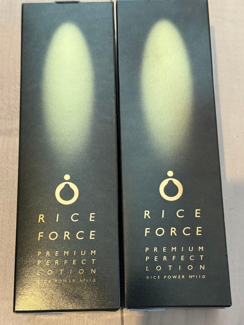RICE FORCE プレミアムパーフェクトローション 120ml 2本セット プレミアム2点セット（化粧水＋クリーム）＜60日分＞｜ライスフォース