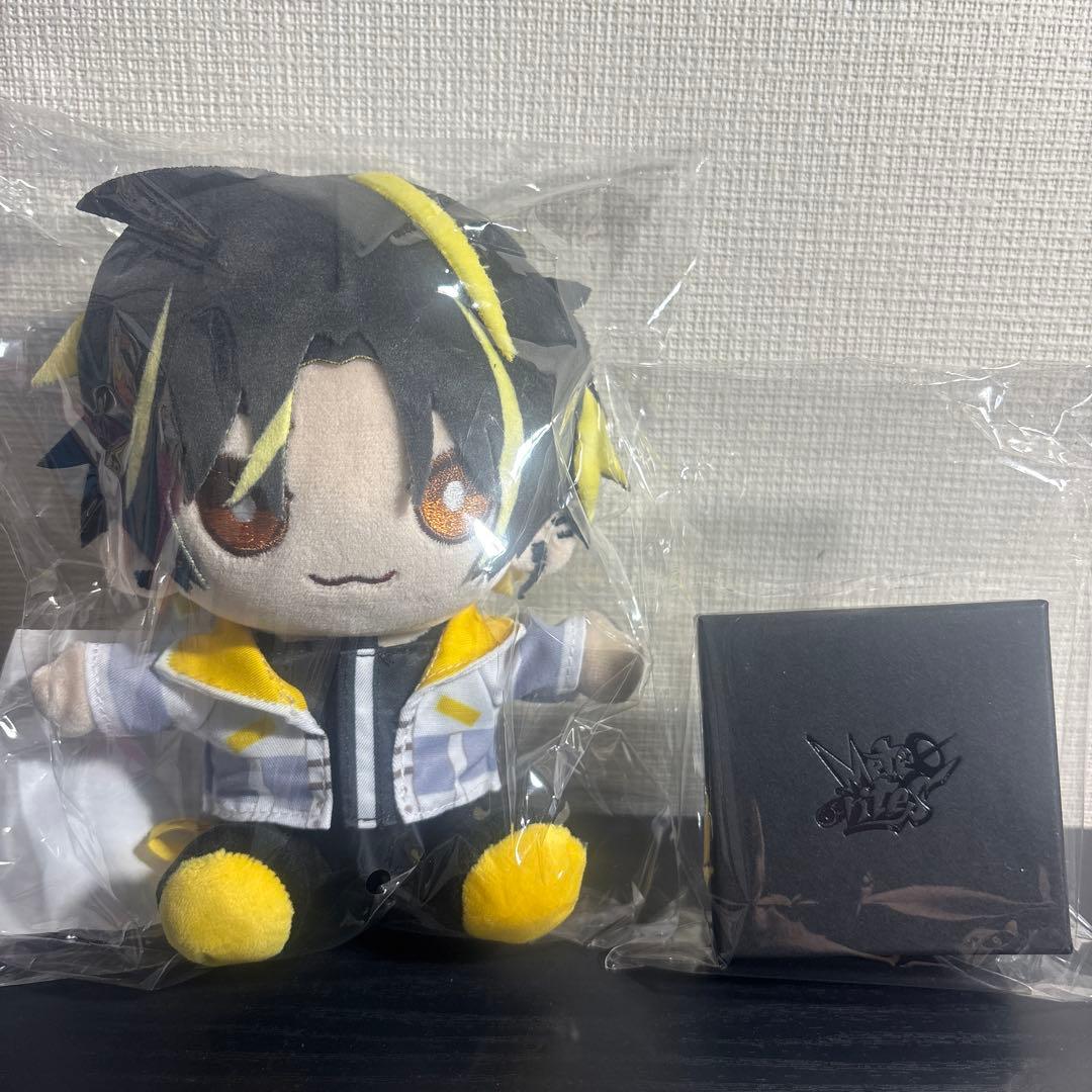 623 めておら 明雷らいと おすわりぬいぐるみ リングセット おまけ付き