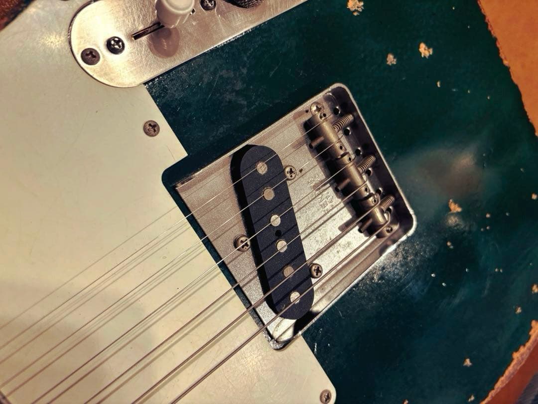 fender JAPAN テレキャスター レリック シャーウッドグリーン - メルカリ