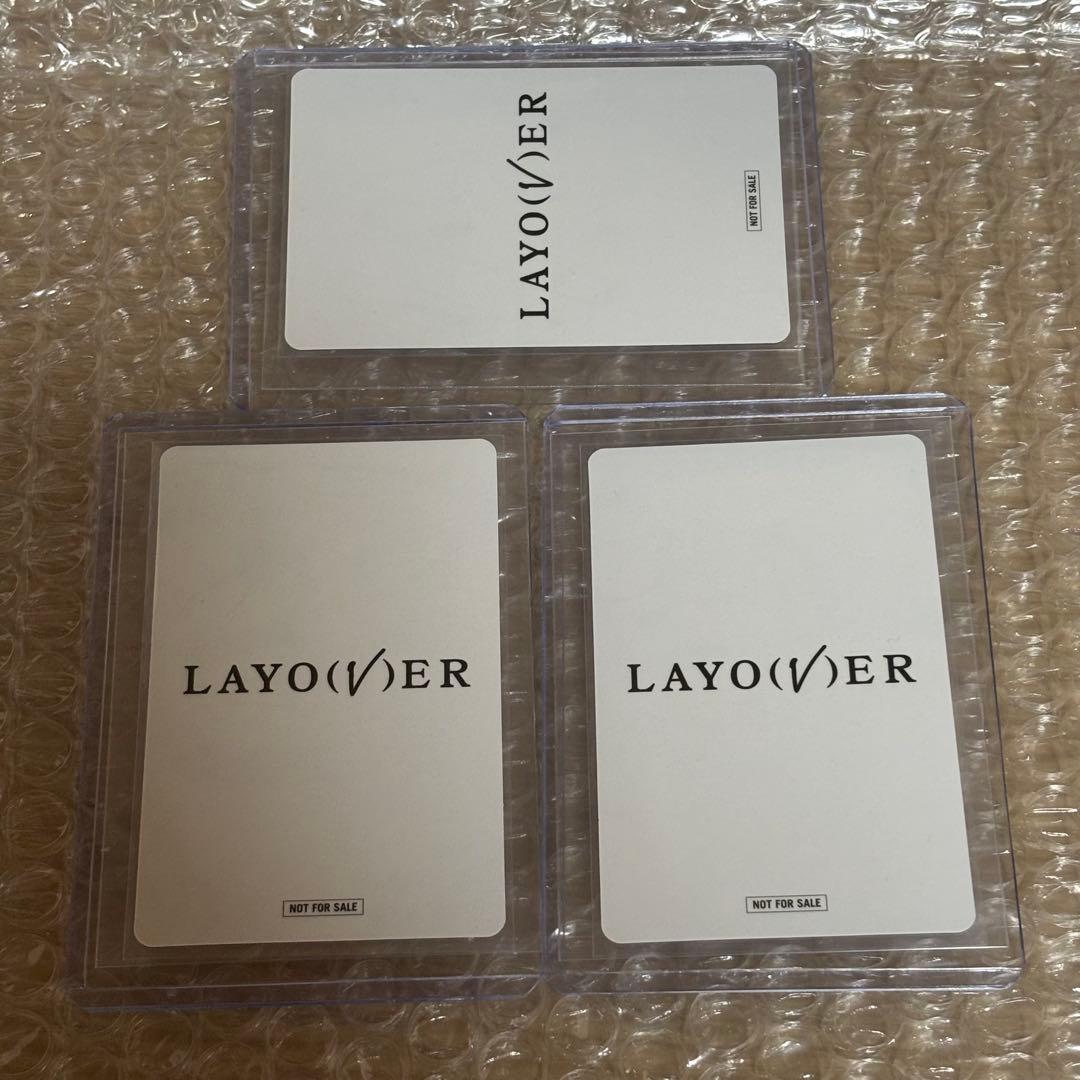 BTS V layover ユニバ 特典 ラキドロ トレカ 3枚 コンプ テテ - メルカリ