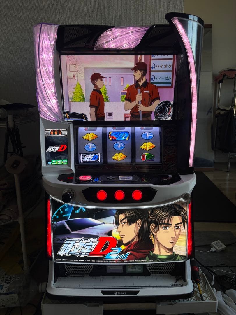 パチスロ　実機　頭文字D 2nd 不要機付き サミー スマスロ頭文字D 2nd 中古パチスロ実機 [スマスロ][8ch対応
