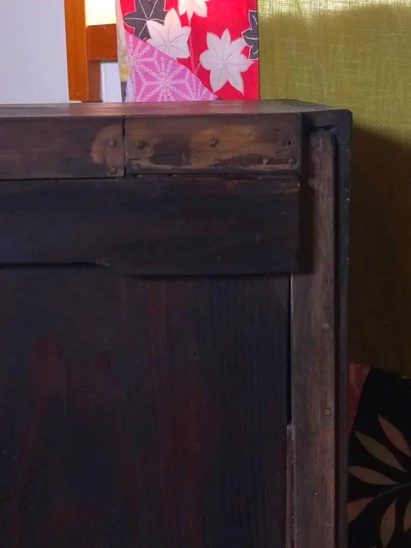 明治〜大正 骨董【職人手製】蕎麦猪口 食器棚 木製棚 画像にてご