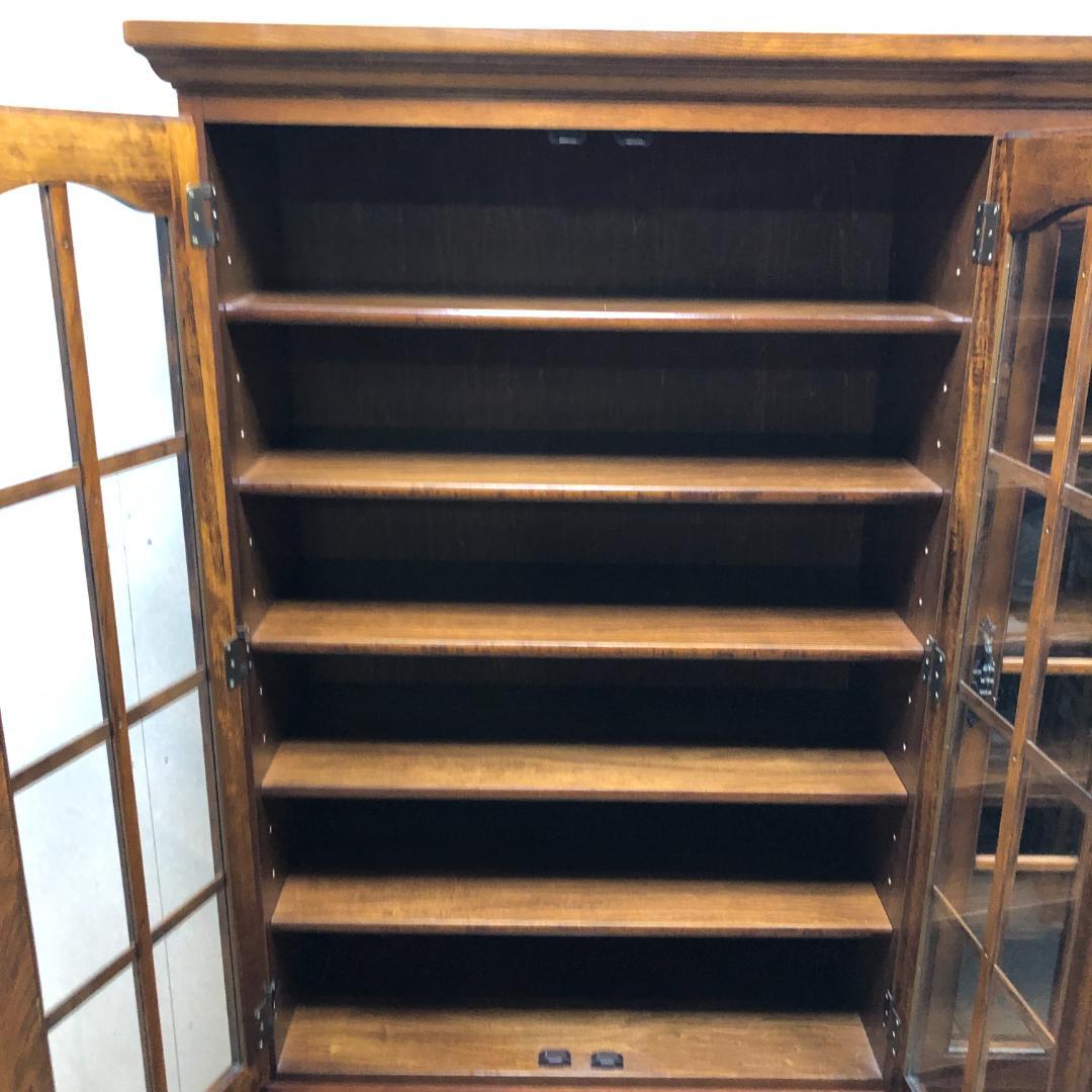 古家具】カリモク家具 コロニアル ヴィンテージ 食器棚 750709-9