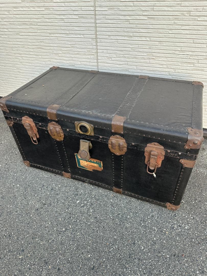★ ビンテージ トランクケース 収納ボックス 大型 鍵付き 金具装飾 レトロ 楽天市場】2個セット 宝箱 鍵付き アンティーク調 収納ケース