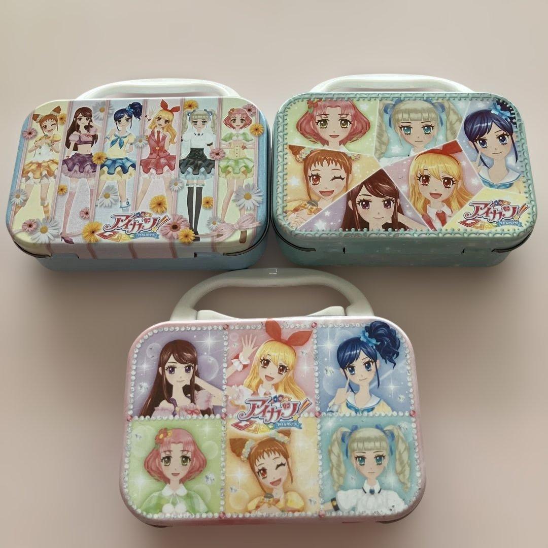 アイカツ 缶ケース 3種類 コンプリート 初期 星宮いちご 藤堂ユリカ