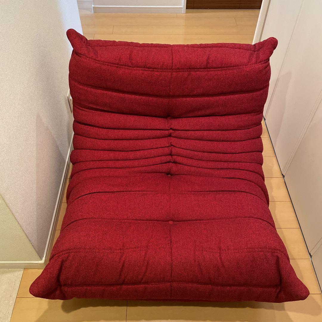 リーンロゼ トーゴ 赤 1人掛けソファ ligne roset - メルカリ