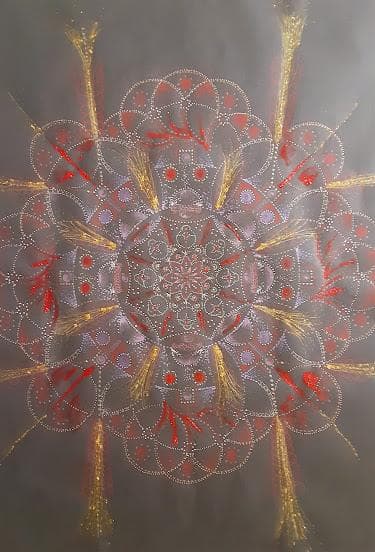 五十嵐由家　曼陀羅画342　「負の念を消す」 五十嵐由家 曼陀羅画342 「負の念を消す」 - 五十嵐由家 GALLERY