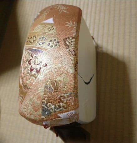 短棹三味線（棹全体に綺麗な虎斑あり）胴掛け付き 配送料¥1700込