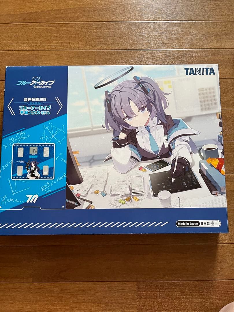 TANITA 音声体組成計 BC-203-BA 早瀬ユウカモデル ブルアカの早瀬ユウカに「先生」呼びされながら健康づくりできる体組成