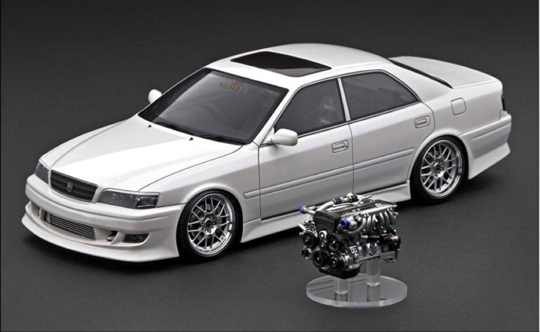 イグニッションモデル1/18 VERTEX JZX100 チェイサー　エンジン付 イグニッションモデル 1/18 VERTEX JZX100 チェイサー パールホワイト