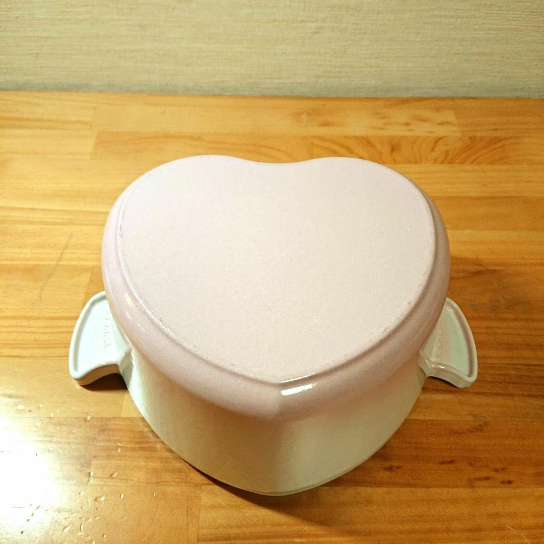 ルクルーゼ ココットダムール ハート パウダーピンク