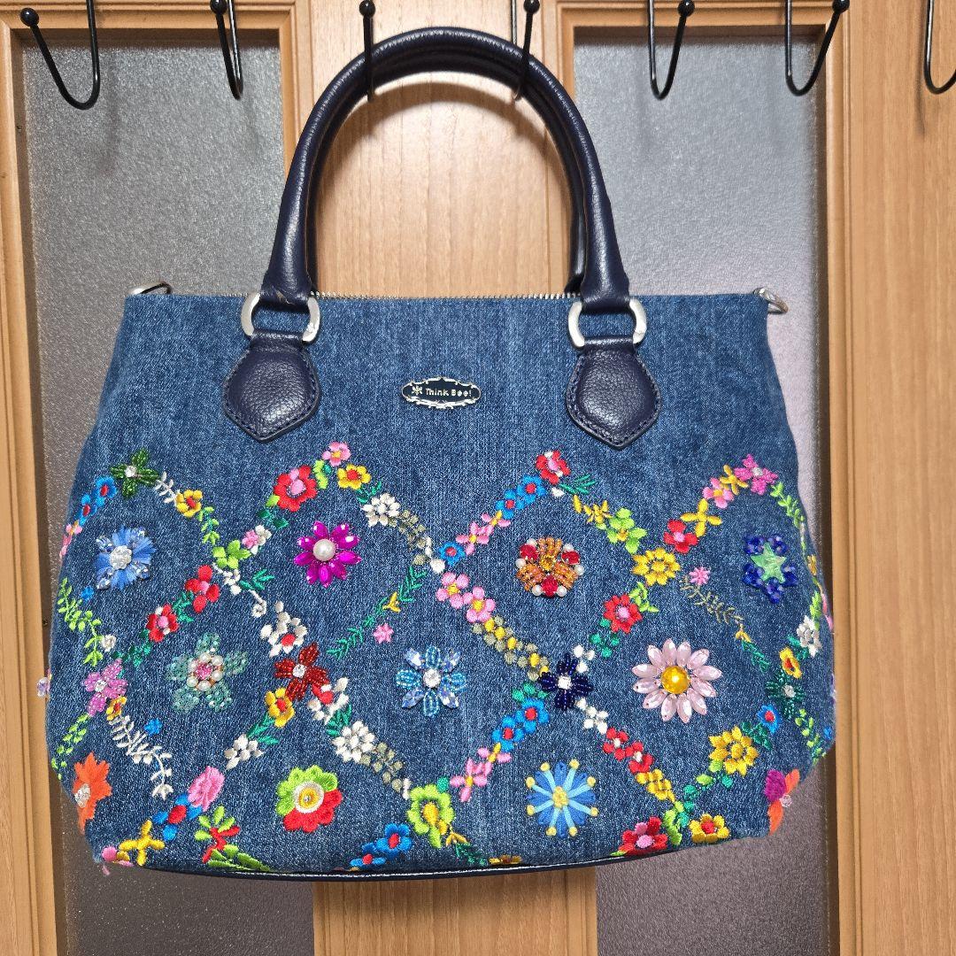 シンクビー刺繍デニムボストンバッグ 新作アイテム | Think Bee! シンクビー！公式オンラインショップ