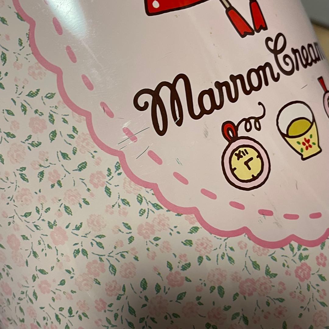 希少】マロンクリーム ゴミ箱 1994年 平成レトロ くろがね レトロ缶