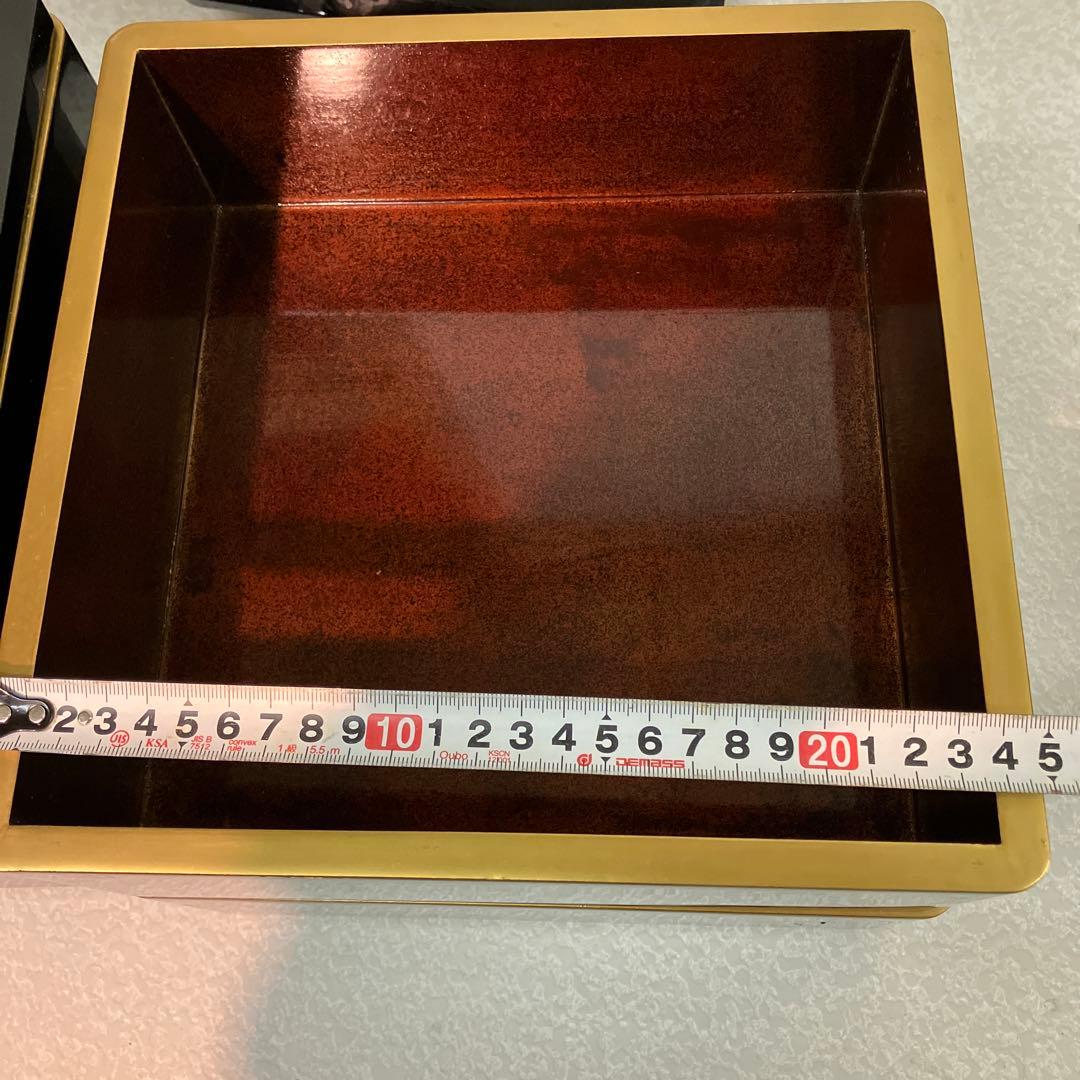 重箱 昭和レトロ 鶴亀 2段重箱 2セット 骨董品 台付 - メルカリ