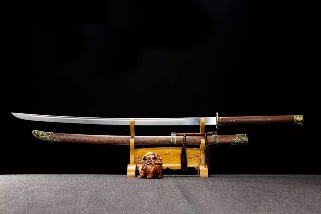 曲げ型簡装唐刀（短めの花梨木鞘）古兵器 武具刀装具日本刀模造刀 居合刀