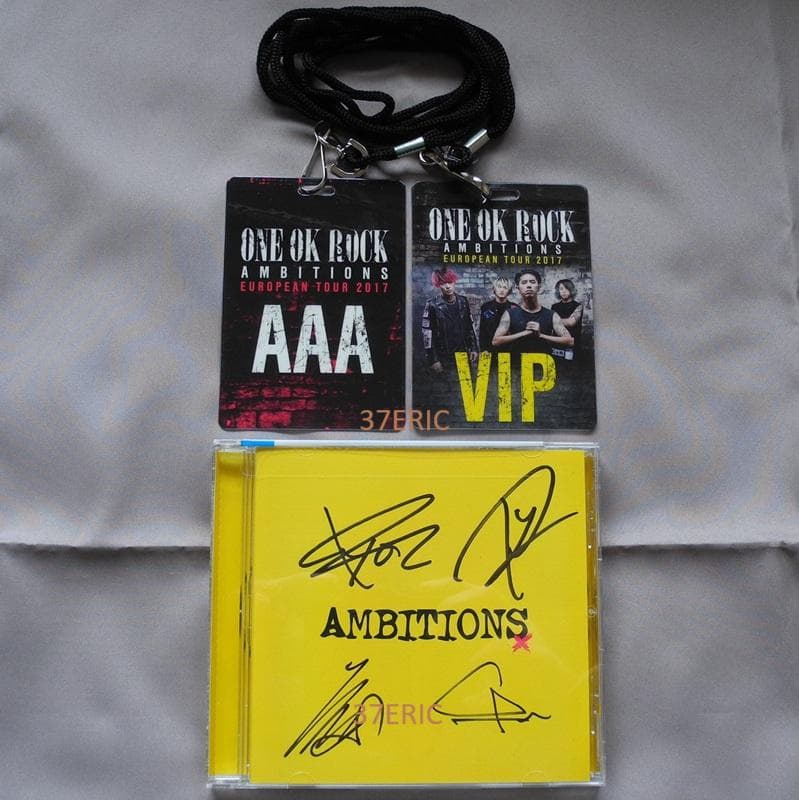 ONE OK ROCK ワンオクロック サイン入りCD Europeanパス Amazon.co.jp: ONE OK ROCK ワンオクロック サイン入りCD AAA VIPパス