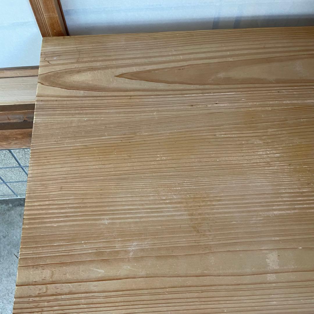 手打蕎麦道具】高級桧(白木)めん台 脚付き 延し台 オーダー品 一点物