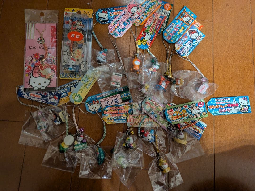 【新品】ご当地キティ　ストラップ　根付け 20点セット　まとめ売り ご当地キティ根付け ハローキティ ストラップ 週末限定価格｜Yahoo