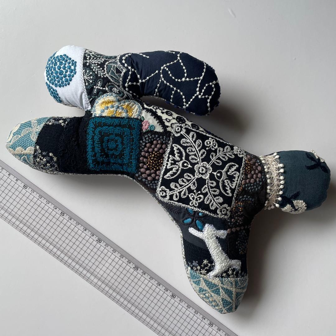 ミナペルホネン ハンドメイド ⭐️W runrunrun 大 モノトーン系 3 mina perhonen ミナぺルホネン 25th anniversary 別注アイテム
