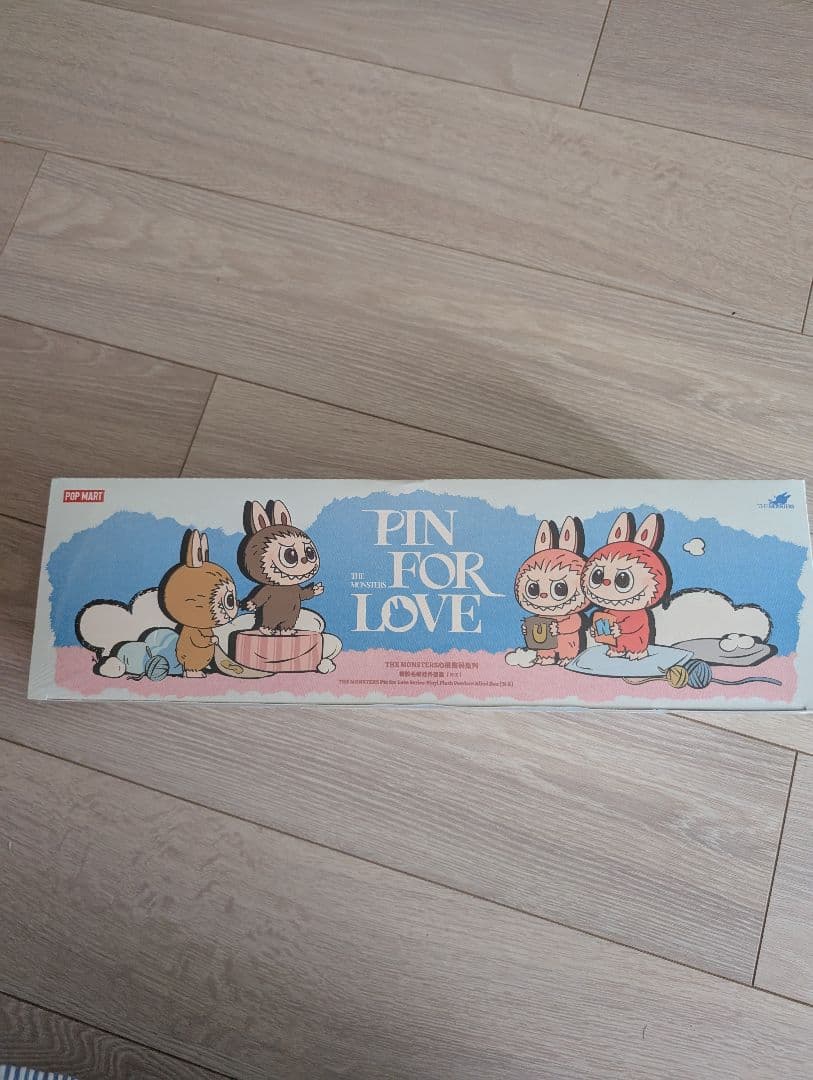 新作　ポップマート ザ モンスターズ (ラブブ) ピン フォー ラブ シリーズ ラブブ pin for love シリーズ [黄] ぬいぐるみ イニシャル ポップ