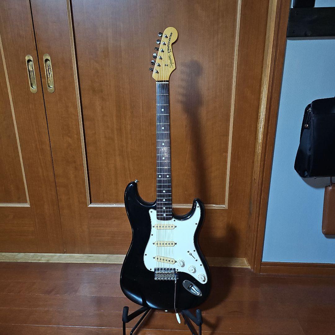 Aシリアル　Squier Japan Stratocaster ブラック Squier Japan Stratocaster Black – Chicago Music Exchange
