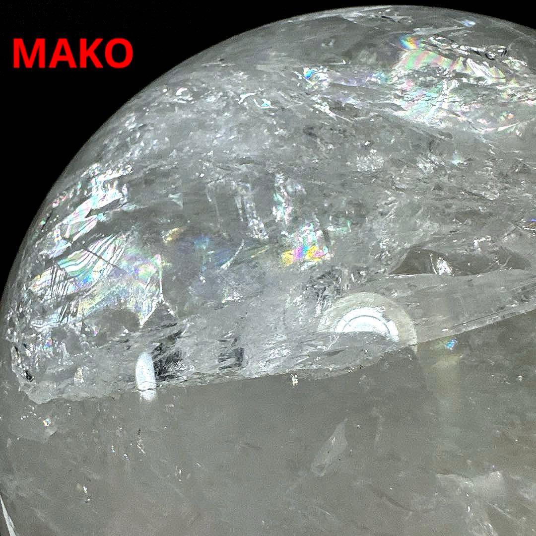 M1800☆水晶丸玉220mm 14.2Kg☆ブラジル・コリント産☆天然石　原石