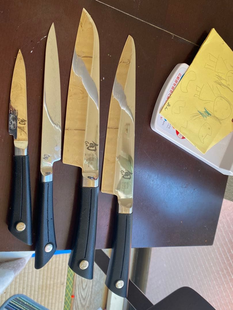 旬 SORA 貝印 SHUN KAI 包丁 4本セット VG10 楽天市場】貝印 包丁 牛刀 ナイフ ステンレス 万能包丁KAI 旬 SORA