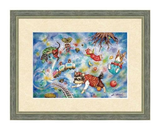 【原画】『重量0地点』（動物画　パステル画　犬　猫　チワワ） A5 チワワ 子犬 色鉛筆画 パステル画｜Yahoo!フリマ（旧PayPayフリマ）