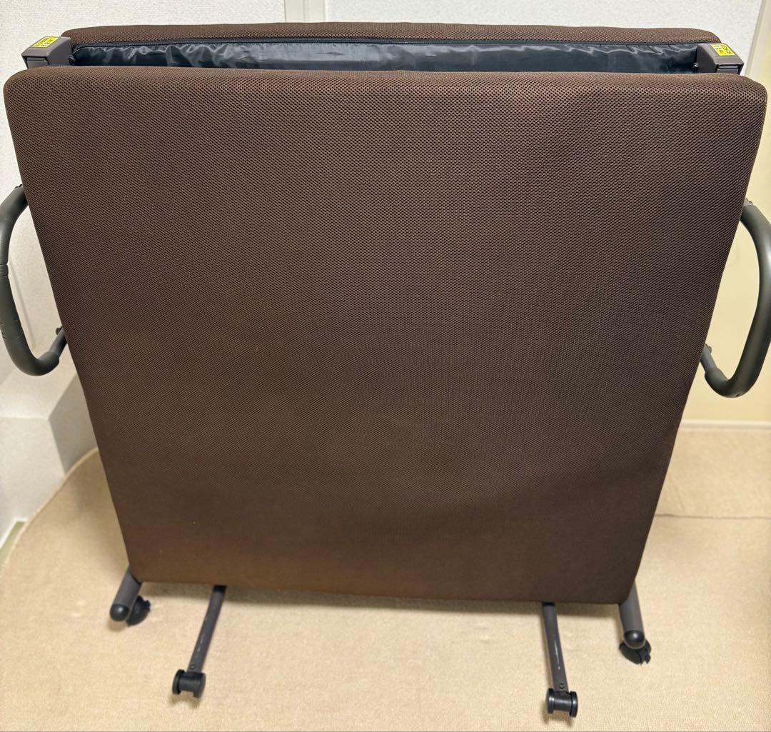折りたたみベッド スチールフレーム (Brown) 楽天市場】【正午~クーポン3%引】 折りたたみ パイプベッド 頑丈
