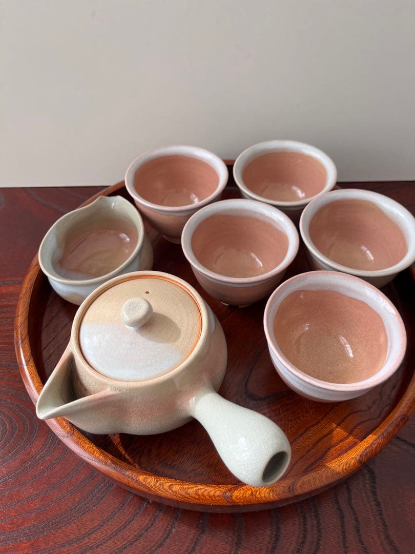 萩焼/湯呑み】茶器セット 急須 湯呑み 和食器 未使用品 大野瑞峰作