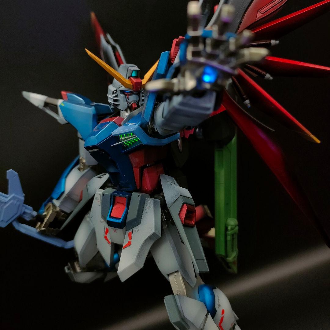 ガンダムSEED DESTINY デスティニーガンダム ガンプラMG 塗装完成品