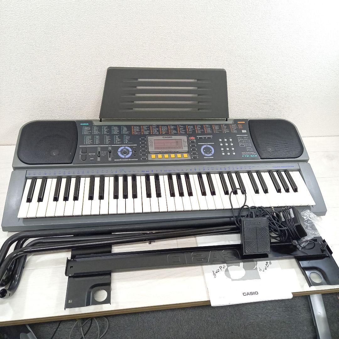 CASIO CTK-601 CTK-611 61鍵 電子ピアノ キーボード - メルカリ