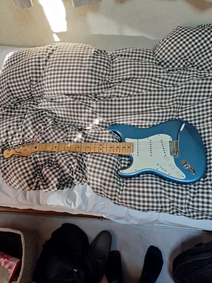 ギター Fender Mexico Player Stratocaster lefty Fender Player Stratocaster Maple Fingerboard Left-Handed Electric