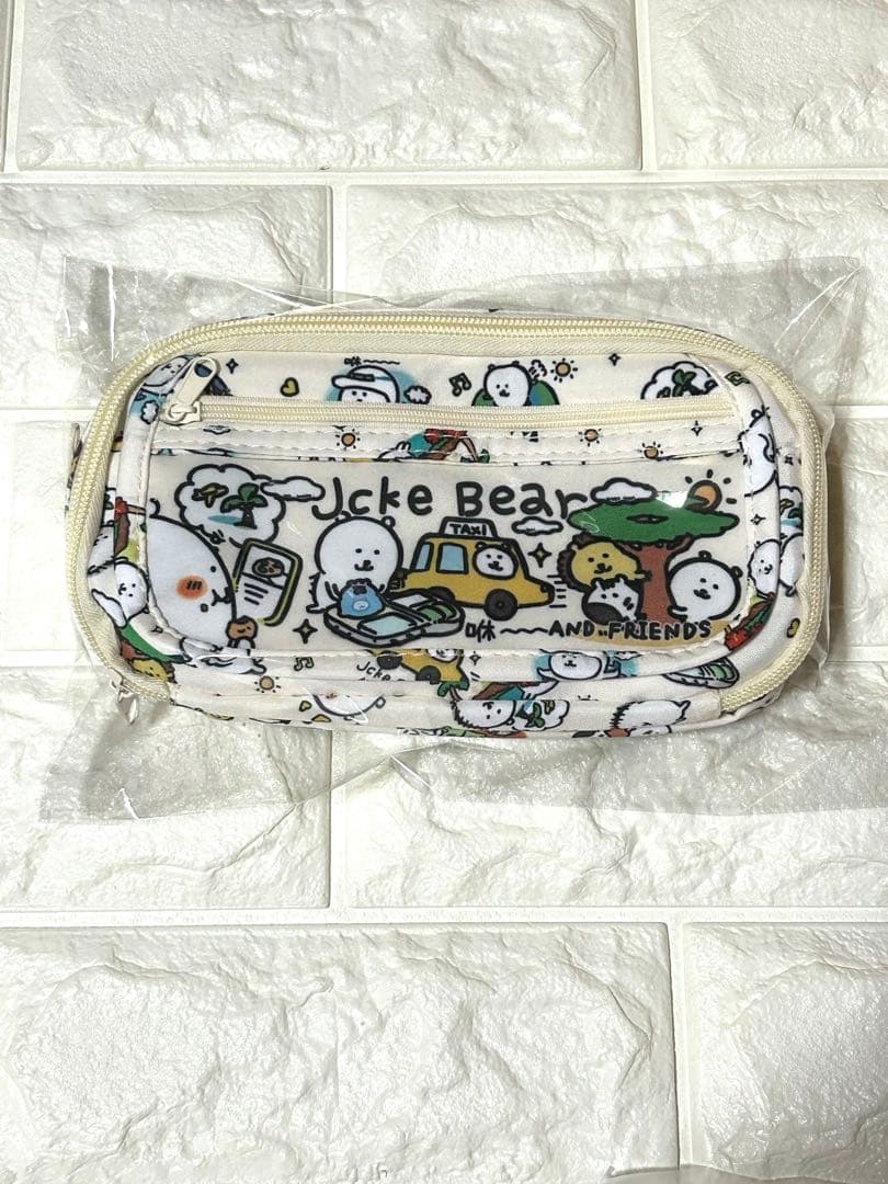 ☆ナガノくま 自分ツッコミくま ペンケース 筆箱 文房具 ポーチ コスメ