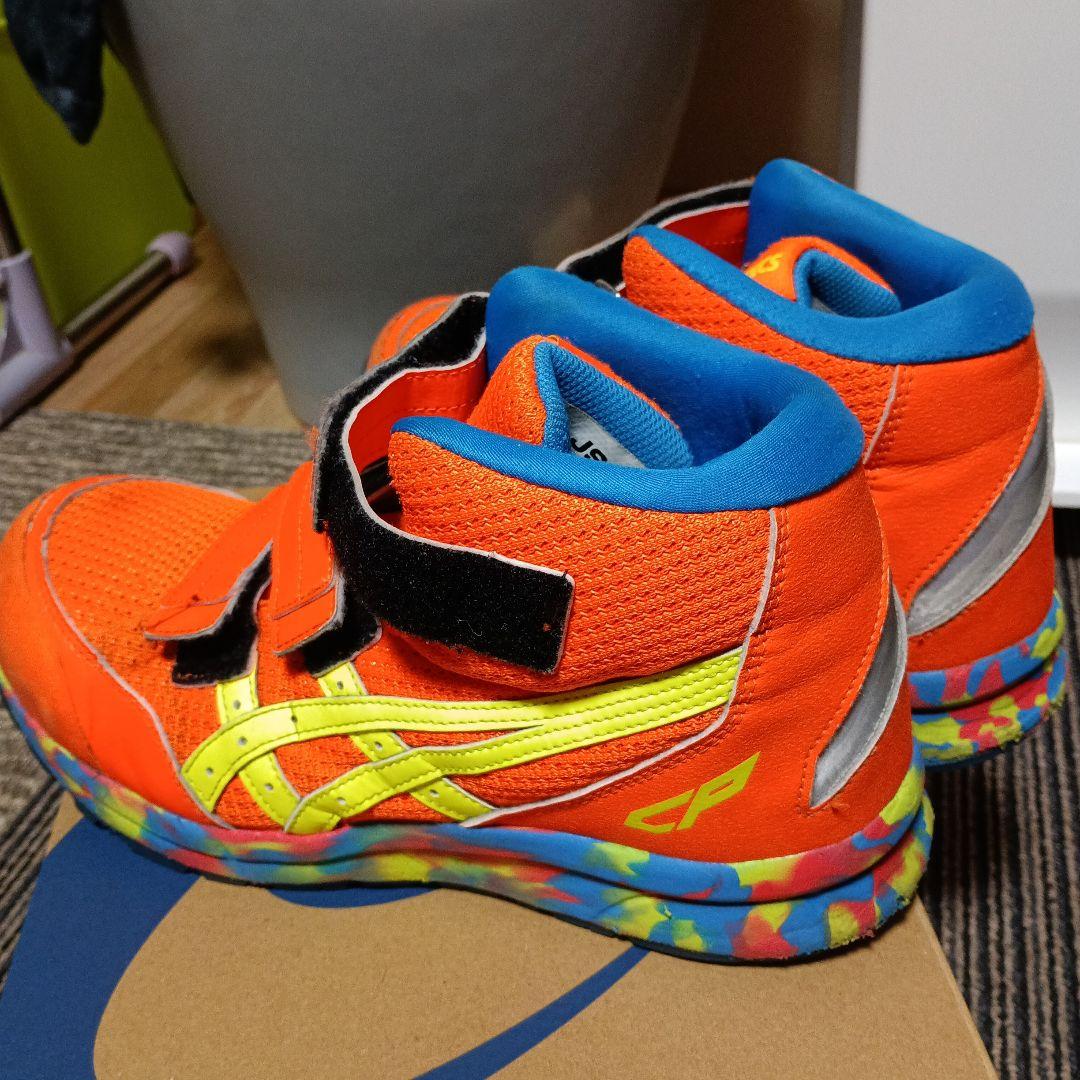 ASICS CP ハイカット安全靴 オレンジ/青 ASICS（アシックス） 安全靴 CP203 ハイカット マジック 作業靴