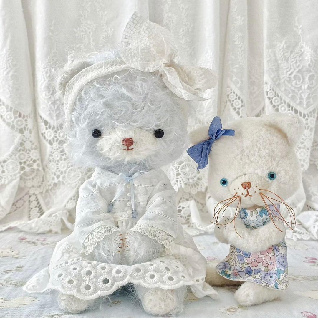 ラブリーベイビーベア テディベア 海外作家様 ハンドメイド ぬいぐるみ 置物 本日、夕方🆙出来そうです💓💓💓⁣ ⁣ 今回は、ほっぺちゃん多めです
