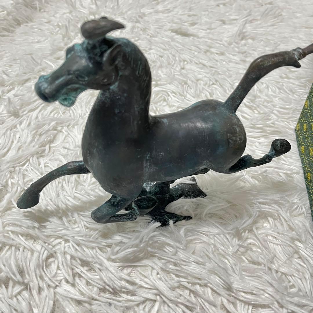 中国青銅器 青銅王朝 馬踏飛燕 馬 置物 オブジェ 馬の置物 - メルカリ
