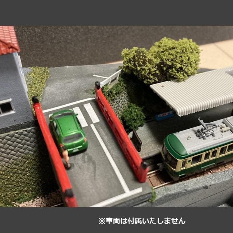 江ノ電ジオラマ】極楽寺駅・桜橋・極楽洞トンネル一体化 Nゲージ