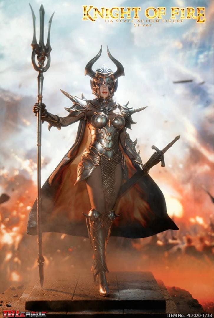 TBリーグ1/6 ナイト・オブ・ファイアー シルバー版 Knight of Fire (Silver) Sixth Scale Figure | Sideshow Collectibles