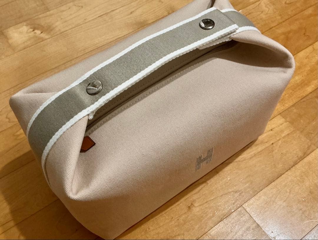 HERMES バッグ ブリッドアブラック ポーチ キャンバス HERMES】 《ブリッドアブラック》 GM サイズ ポーチ (HERMES