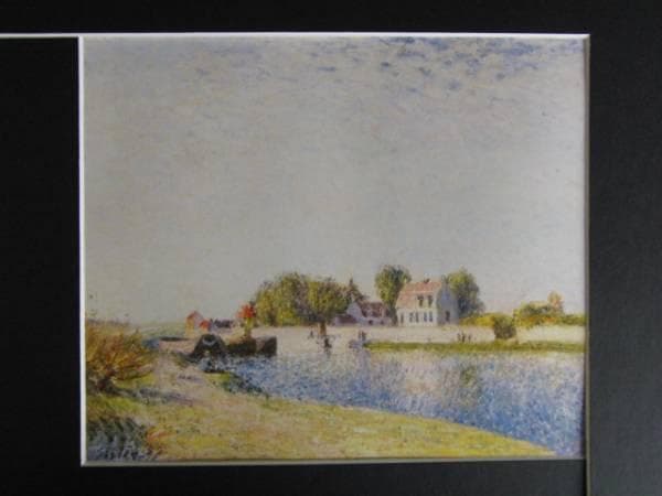 アルフレッド・シスレー、LE BARRAGE DU LOING-PENICHES アルフレッド・シスレー の美術・絵画素材