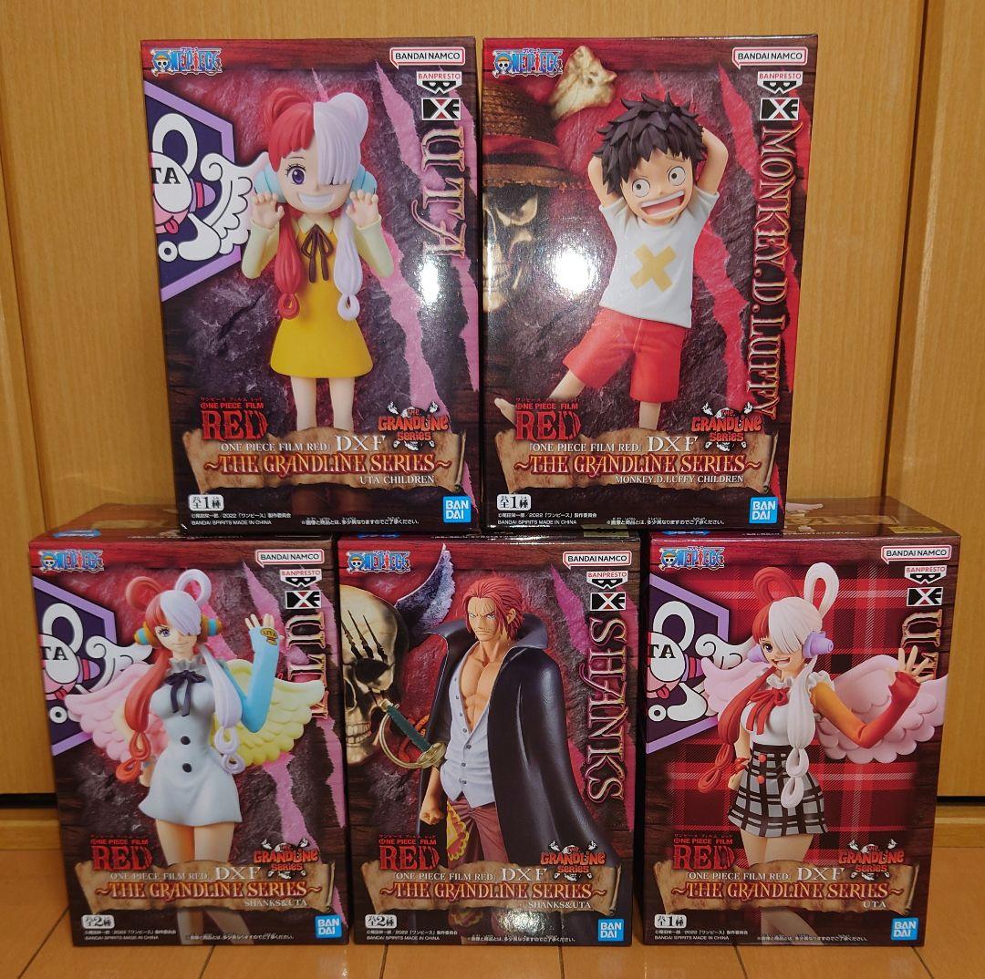ワンピースDXFフィギュア　ルフィ＆シャンクス＆ウタ　5体セット ワンピース フィギュア シャンクス ルフィ ウタ 104巻 ジオラマ pop