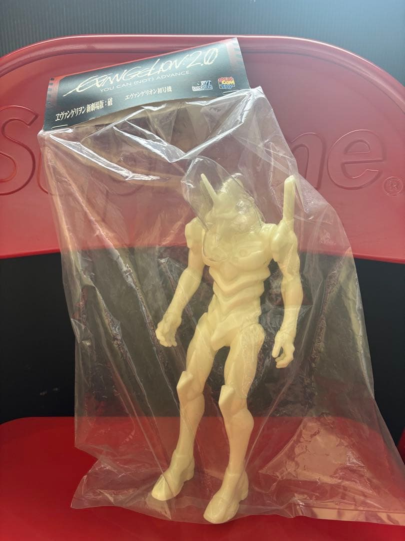 エヴァンゲリオン ソフビ光の巨人ver 未開封品 TVシリーズ最終決戦シーンを再現可能。食玩「EVA-FRAME-DX02：新世紀