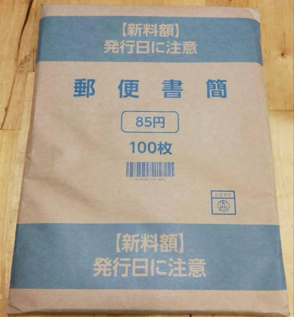 郵便書簡　ミニレター　新料金85円　100枚 新料金 85円 ミニレター 郵便書簡 100枚組 折ってるだけ - メルカリ