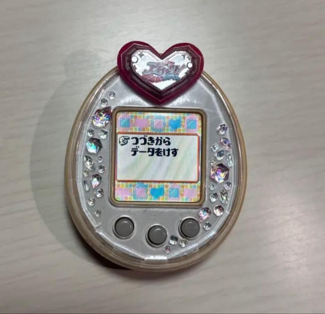 【動作確認済み】たまごっち アイカツ ピンク 本体 たまごっちP's ピンク 本体 たまデコピアス アイカツver 動作確認済み