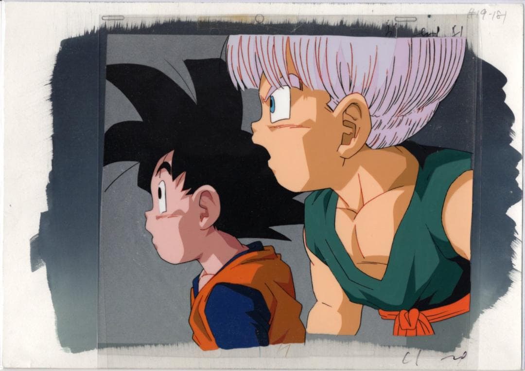 ドラゴンボール　直筆背景画付属　セル画　A1 ドラゴンボールZ セル画 孫悟飯 直筆背景 動画 まんだらけ保証書付