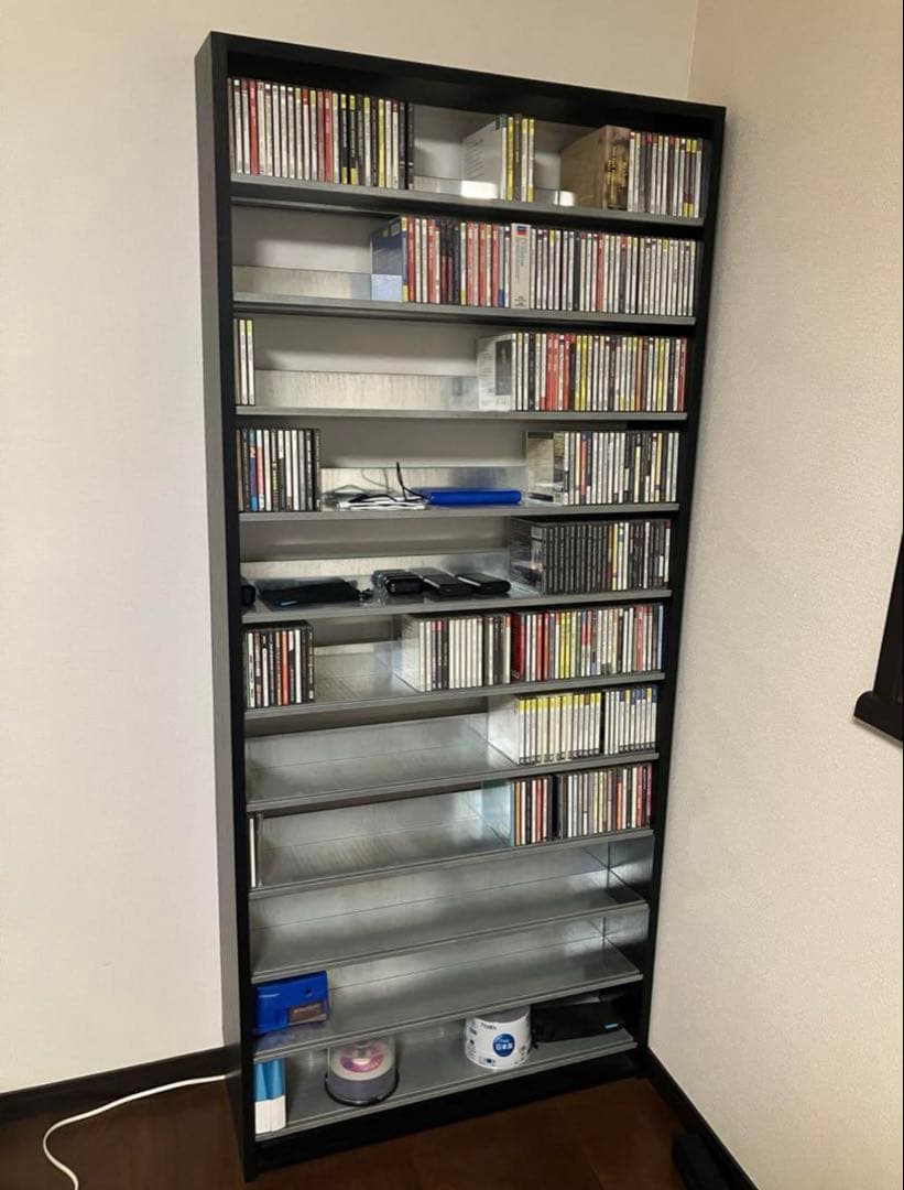 【処分予定】CD ラック、大容量　 CD 約800枚収納　東京 引き取り限定 楽天市場】【4月下旬出荷予定】安心の日本製 国産 鍵付きCD収納 CD